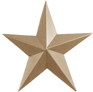 Bronze Star Sculpture PNG Image