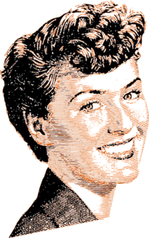 Bronze Texture Portrait PNG Image