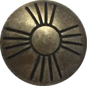 Bronze Zia Sun Symbol PNG Image