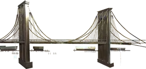 Brooklyn Bridge Graphic Rendering PNG Image