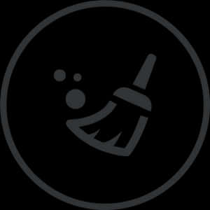 Broom Sweeping Icon PNG image with transparent background
