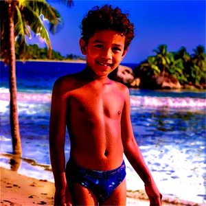 Brother At Beach Png Rqx40 PNG Image