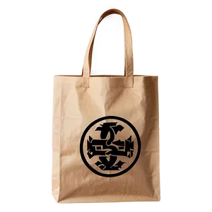 Brown Bag With Logo Png Rvq PNG Image