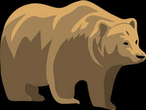 Brown Bear Graphic PNG image with transparent background