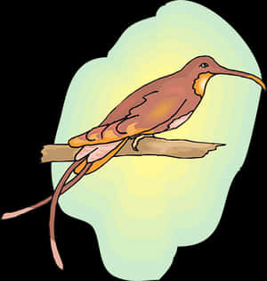 Brown Bird Illustration PNG image with transparent background