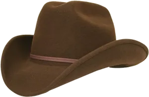 Brown Cowboy Hat Isolated PNG Image