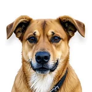 Brown Dog Face Artwork Png 24 PNG Image