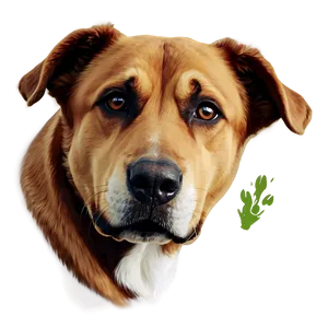 Brown Dog Face Artwork Png Uig PNG Image