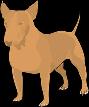 Brown Dog Illustration PNG image with transparent background