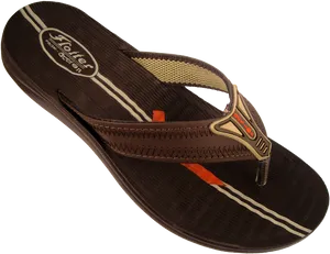 Brown Flip Flop Sandal PNG Image