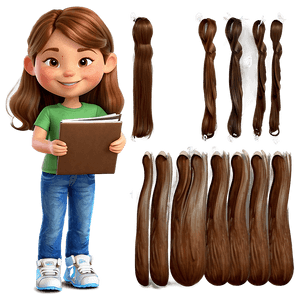 Brown Hair Cartoon Character PNG 28 PNG
