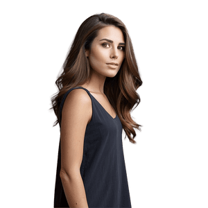 Brown Hair Female Profile PNG 05252024 PNG