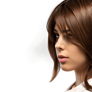 Brown Hair Female Profile PNG 36 PNG