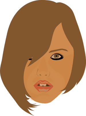 Emotion,hairstyle,art - Brown Hair, HD Png Download PNG