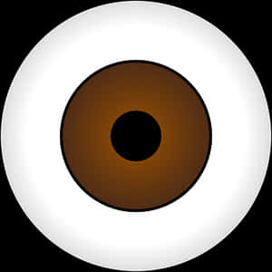 Brown Iris Eye Illustration PNG image with transparent background