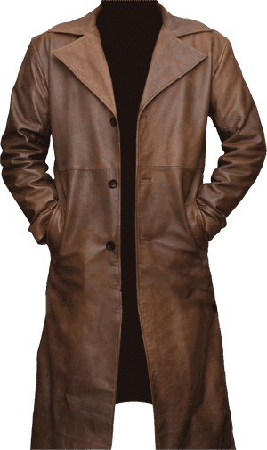Leather Trench Coat Details, HD Png Download PNG image with transparent background
