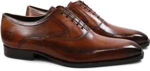 Brown Oxford Dress Shoes PNG Image