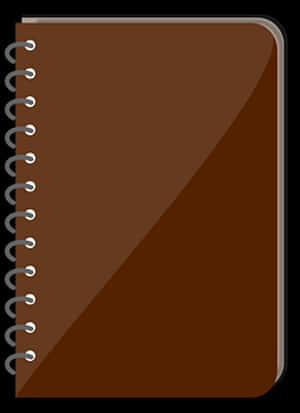 Brown Spiral Notebook Icon PNG image with transparent background