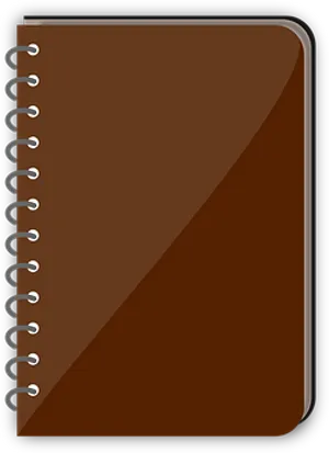 Brown Spiral Notebook Icon PNG Image