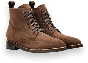 Suede Wingtip Boots, HD Png Download PNG with transparent background