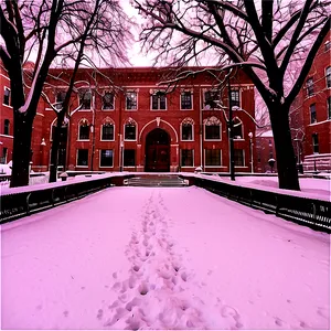 Brown University Campus Snowfall Png Sgl PNG Image