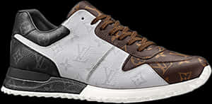 Brown White And Black Louis Vuitton Sneakers, HD Png Download PNG image with transparent background