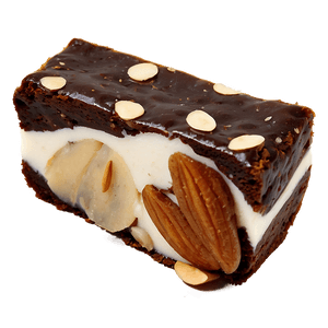 Brownie with Almonds PNG 06122024 PNG image with transparent background
