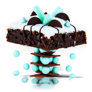Brownie with Mint Chips PNG 06122024 PNG with transparent background