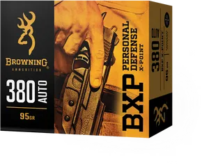 Browning380 Auto Ammunition Box PNG Image