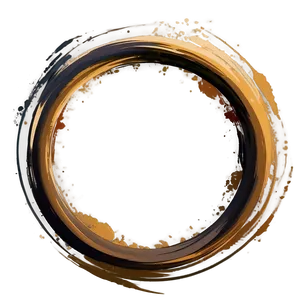 Brushstroke Circle Frame Png Hoh PNG Image