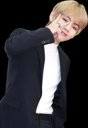 Bts Taehyung In Suit Transparent , Png Download - Taehyung Bts Transparent Background, Png Download PNG image with transparent background