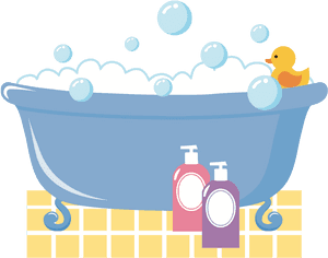 Bathtub - Bubble Bath Bathtub Clipart, HD Png Download PNG