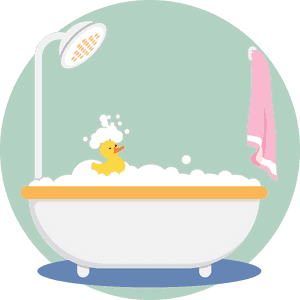 Cartoon Bathtub Illustration - Transparent Bubble Bath Cartoon, HD Png Download PNG