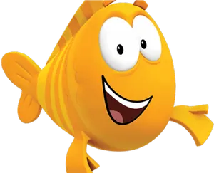 Bubble Guppies Animated Fish Character PNG Image