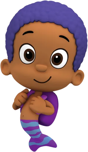 Bubble Guppies Character Goby PNG Image