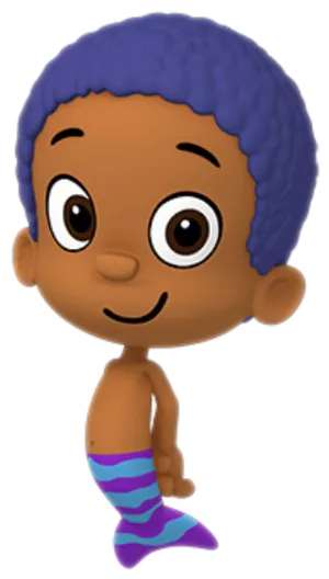 Bubble Guppies Character Smiling PNG Image