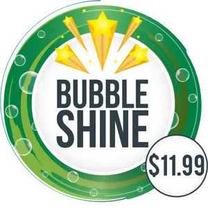 Bubble Shine Car Wash Service Logo PNG Image