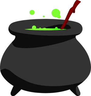 Bubbling Cauldron Vector PNG Image