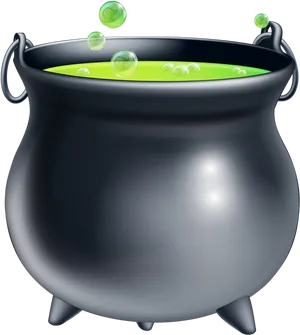 Bubbling Witchs Cauldron Clipart PNG Image