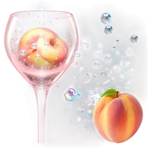 Bubbly Peach Scene Png 24 PNG Image