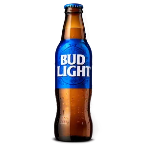 Bud Light Beer Bottle Mockup Png Yqt22 PNG Image