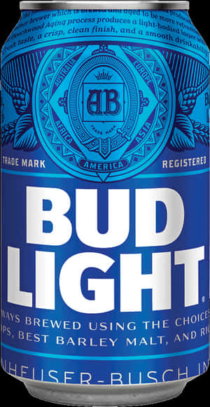 Bud Light Beer Can Design PNG