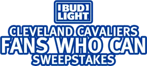 Bud Light Cleveland Cavaliers Fans Sweepstakes PNG Image