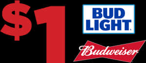 Bud Light One Dollar Promotion PNG