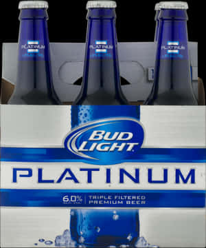 Bud Light Platinum Beer Bottles PNG