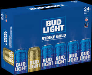 Bud Light Strike Gold24 Pack Promotion PNG