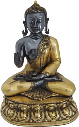 Buddha Statue Meditation Pose PNG Image