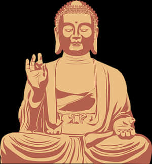 Buddha Vector Illustration PNG image with transparent background
