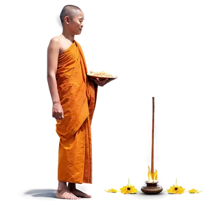 Buddhist Monk Daily Life Png Geo PNG Image