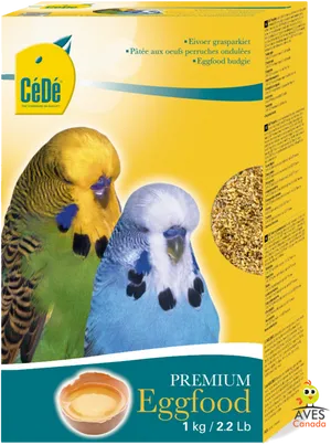 Budgie Eggfood Packaging Design PNG Image